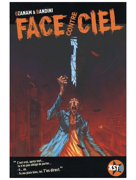 face contre ciel main product photo