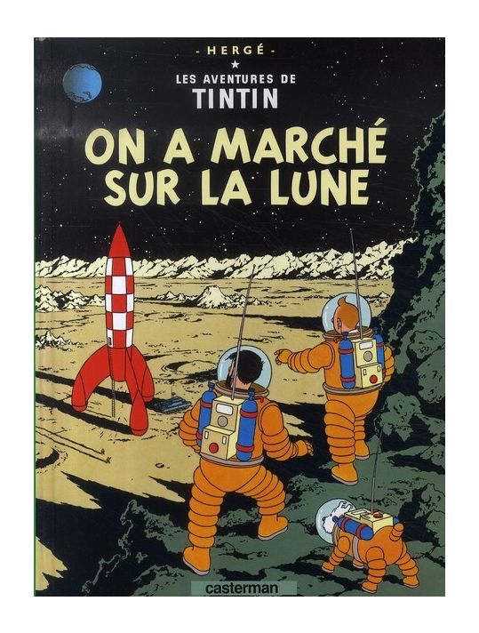tintin tome 17 - on a marché sur la lune (petit format) main product photo