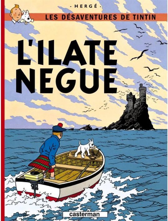 tintin l'île noire en saintongeais - fac-similé main product photo