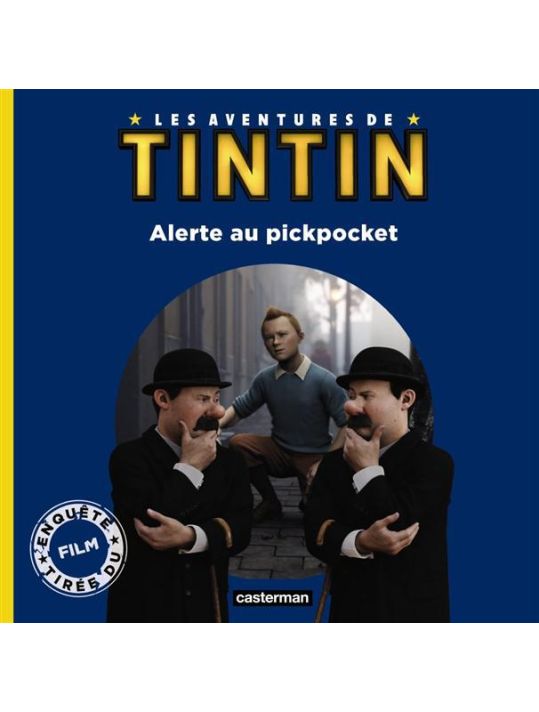 les aventures de Tintin ; alerte au pickpocket main product photo