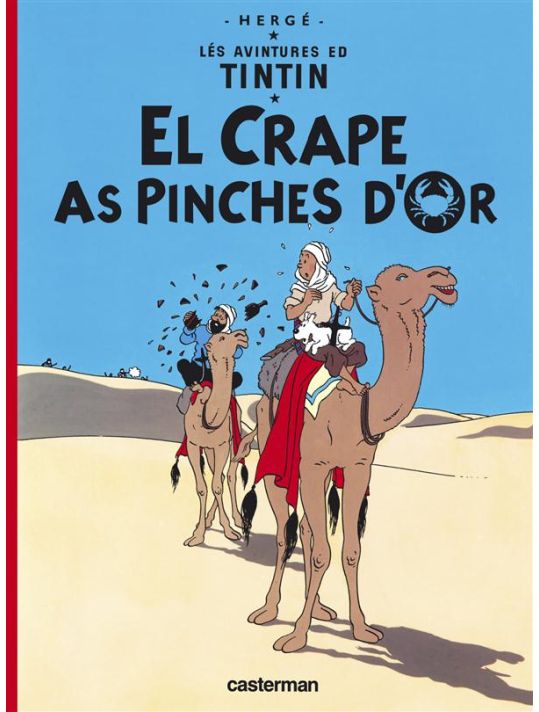 Tintin en picard de hollain - Le crabe aux pinces d'or main product photo