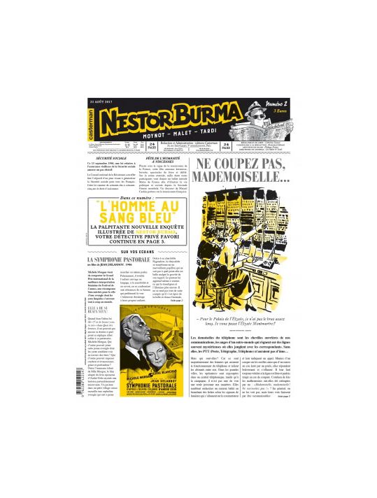 Nestor Burma - L'homme au sang bleu - journal tome 2 main product photo