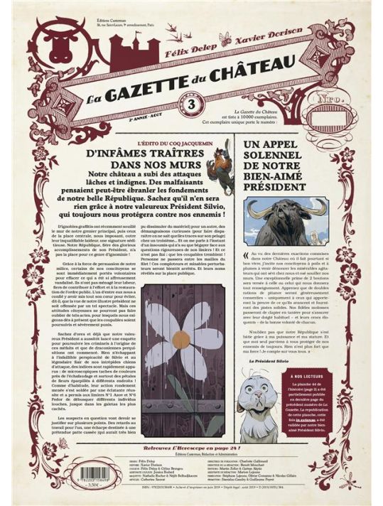 Le château des animaux - gazette tome 3 main product photo
