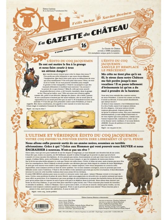 Le château des animaux - gazette tome 16 main product photo