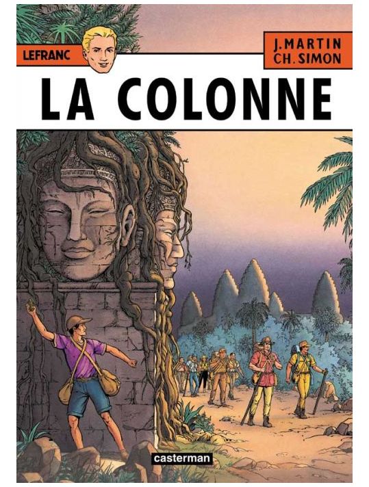 lefranc tome 14 - la colonne - édition de luxe main product photo