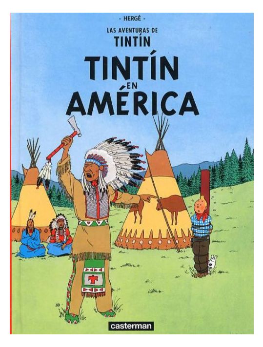 tintin tome 3 - fac similé espagnol - tintin en amérique main product photo