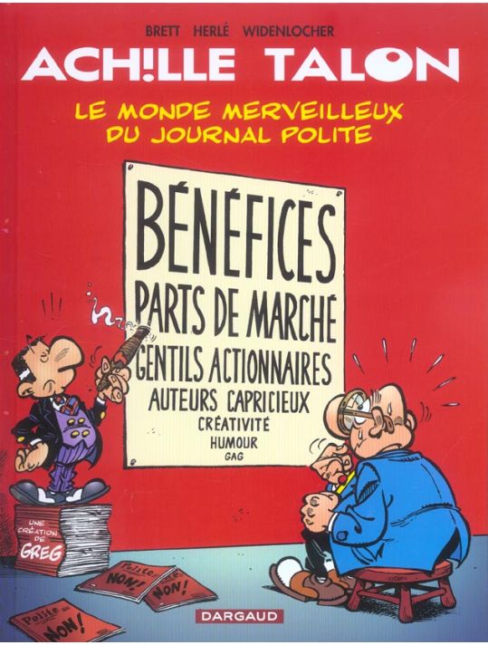 achille talon tome 46 - le monde merveilleux du journal polite main product photo