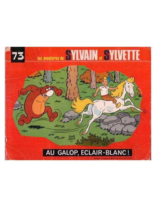 Sylvain et Sylvette (03-série : Fleurette nouvelle série) tome 73 - Au galop, Eclair-Blanc (éd. 1975) main product photo