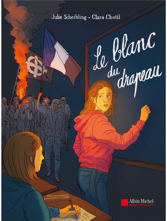 Le blanc du drapeau main product photo