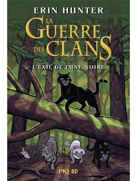 La guerre des clans illustrée - L'exil de lune noire main product photo