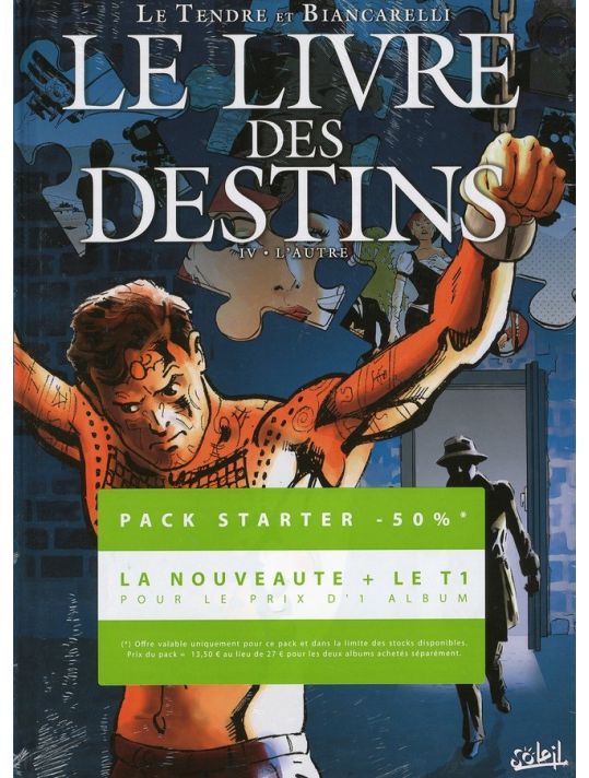 le livre des destins tome 1 et tome 4 , une BD gratuite ! main product photo