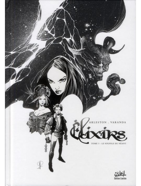 Elixirs tome 3 - Le souffle du néant - Tirage limité N&B main product photo