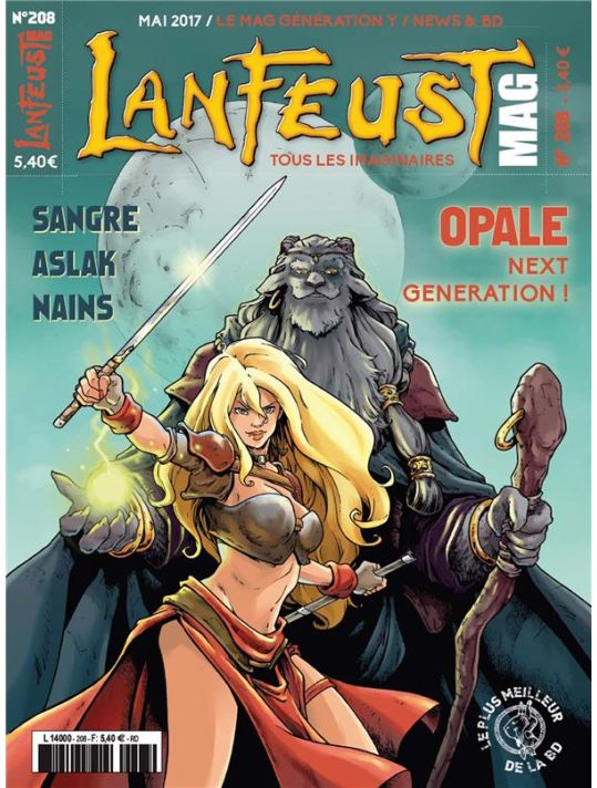 LANFEUST MAG N.208 : Opale ; Next Génération ! Sangre, Aslak, Nains ; Mai 2017 main product photo