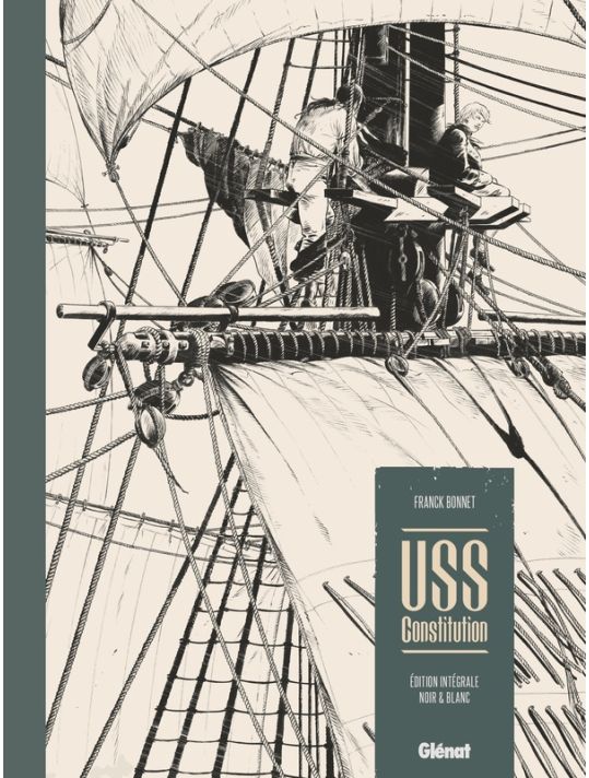 USS constitution - intégrale noir & blanc main product photo