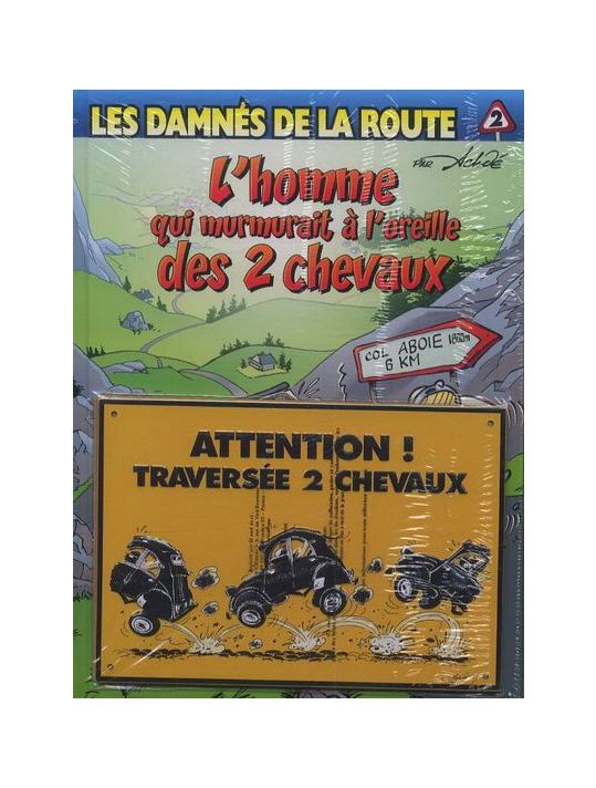 les damnés de la route - tome 1 et tome 2 plaque émaillée main product photo