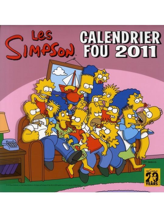 Les Simpson : Calendrier Fou (édition 2011) main product photo
