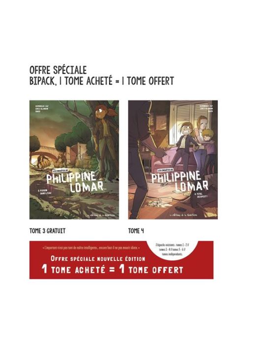 Les enquêtes "polar" de Philippine Lomar - pack tomes 3 et 4 main product photo
