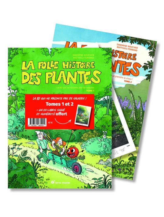 La folle histoire des plantes - pack tomes 1 et 2 (+ ex-libris) main product photo