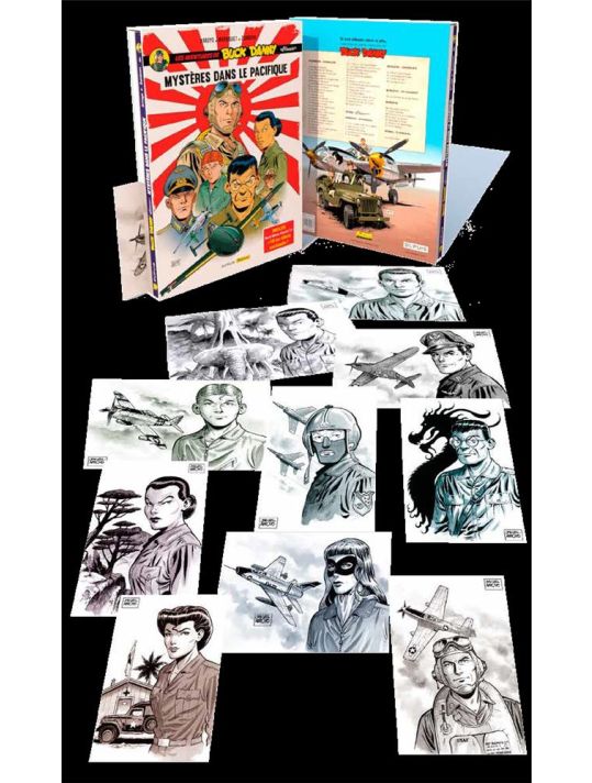 Buck Danny (classic) - fourreau tome 4 + 10 petits ex-libris main product photo