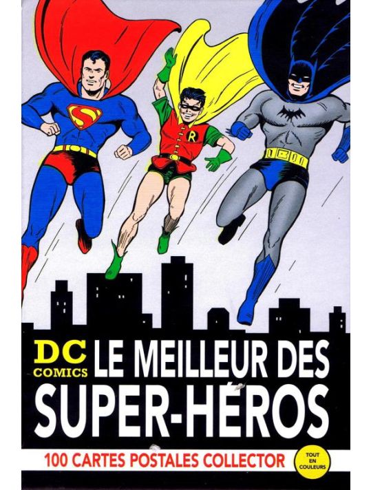 dc comics ; le meilleur des super-heros les 100 cartes postales collector main product photo