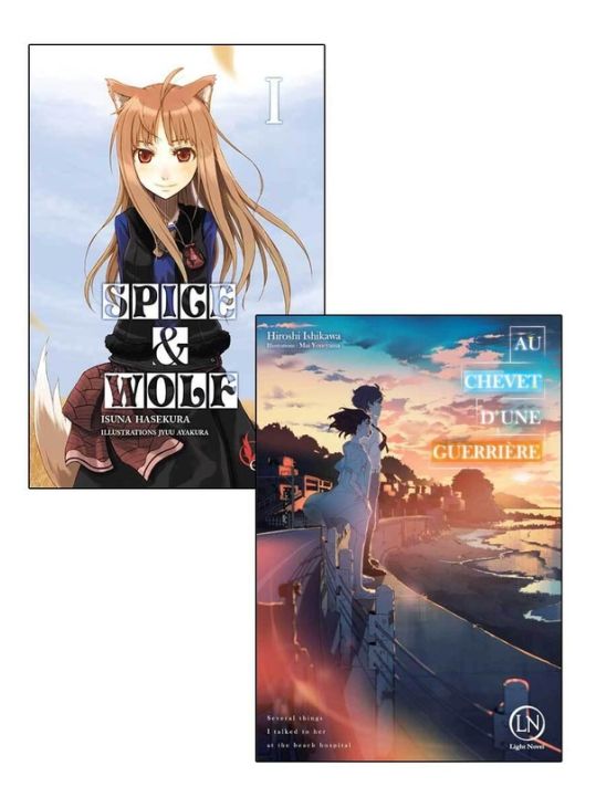 Pack découverte romans : Spice & wolf tome 1 + Au chevet d'une guerrière main product photo
