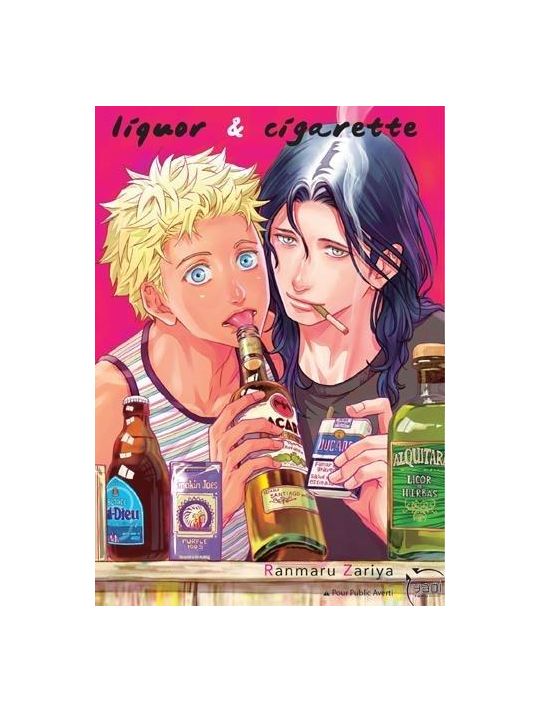 Liquor and cigarette main product photo