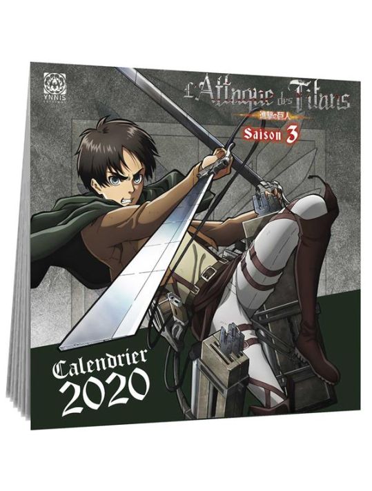 L'attaque des titans - calendrier 2020 main product photo