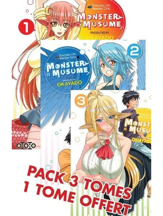 Monster musume - pack tomes 1 à 3 main product photo