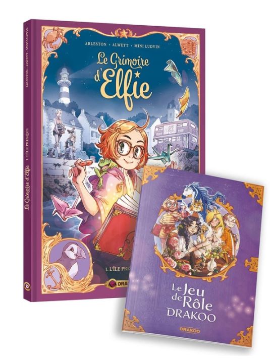 Le grimoire d'Elfie tome 1 + jeu de rôle offert main product photo