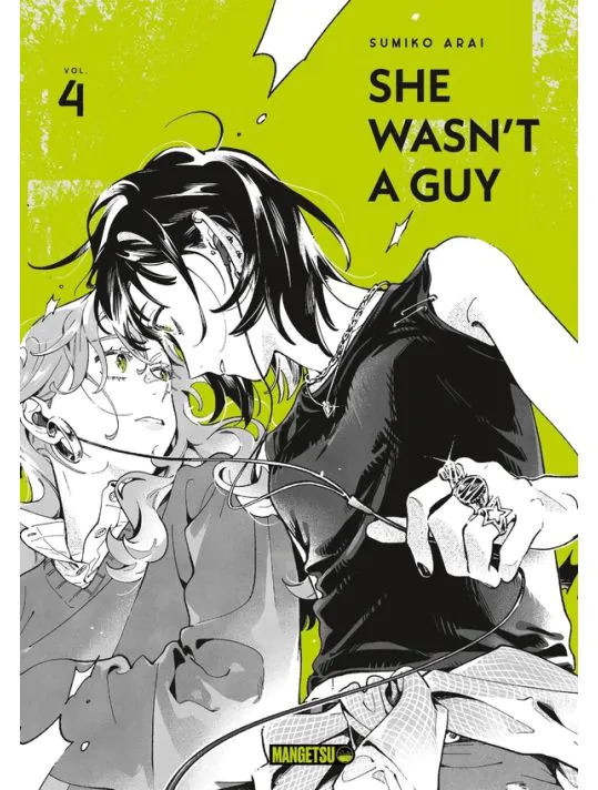 Couverture française de She Wasn't a Guy tome 4, édition standard Mangetsu, ISBN 9782382815342