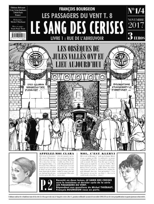 Les passagers du vent - journal tome 8 - Le sang des cerises 1/4 main product photo