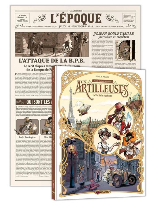 Les artilleuses tome 1 + Gazette Paris des merveilles main product photo