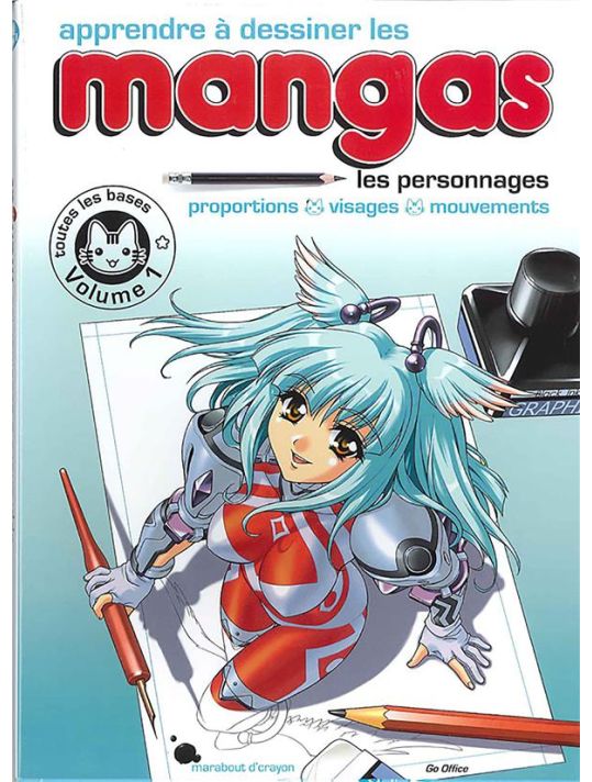 Apprendre à dessiner les mangas tome 1 main product photo