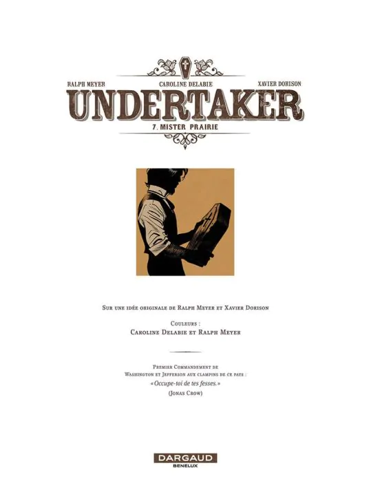 Undertaker- Tome 6 par Ralph Meyer, Xavier Dorison - Planche originale
