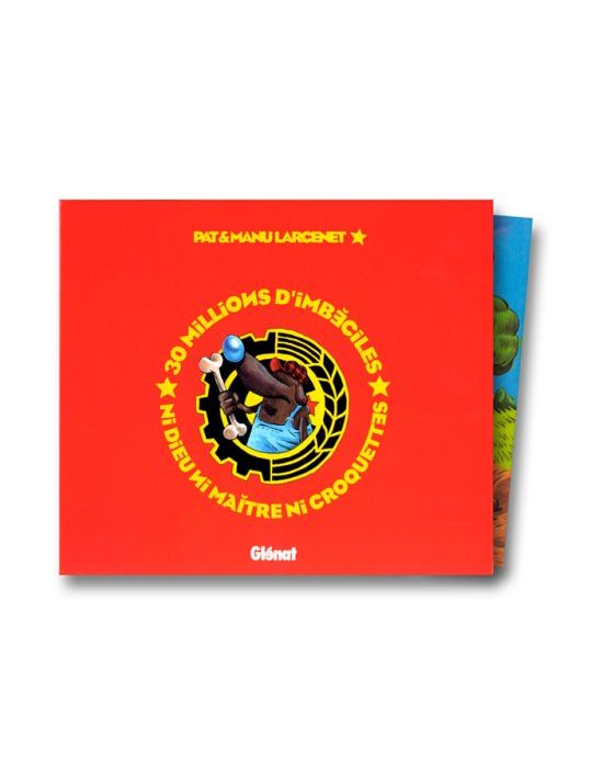 Coffret Larcenet : 30 millions d'imbéciles + ni dieu ni maître ni croquettes main product photo