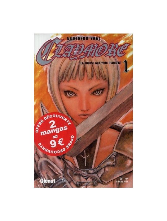 claymore - pack tome 1 + tome 2 - 2 manga pour 9€ main product photo