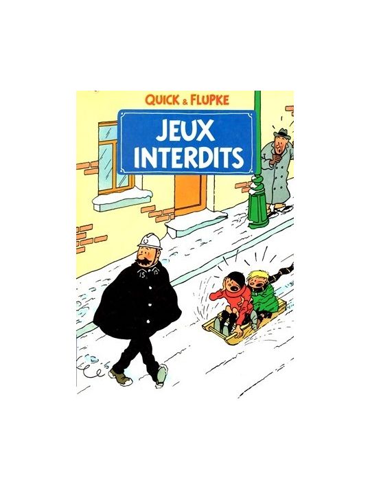 Quick & Flupke - PLV Carton Floqué Casterman - Quick, Flupke & l'Agent n°15