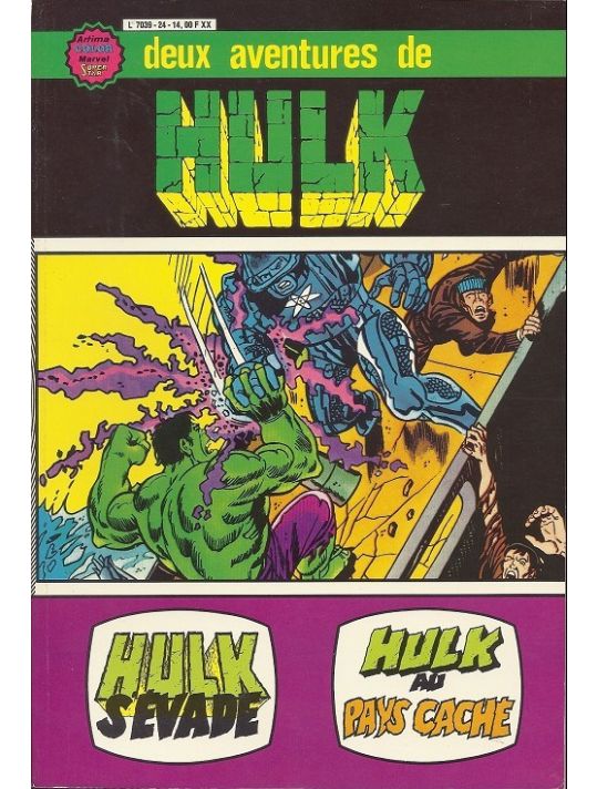 Hulk (3e Série - Artima - Gamma) - Recueil 24 (8-9) (éd. 1980) main product photo