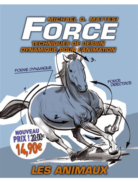 force ; techniques de dessin dynamique pour l'animation : les animaux main product photo