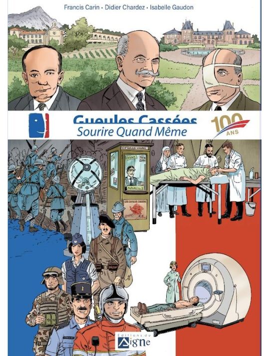gueules cassées ; sourire quand même ; 100 ans main product photo