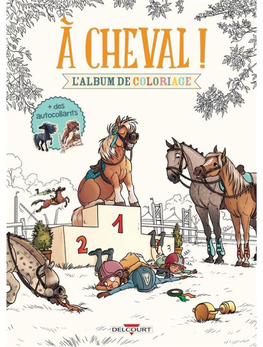 à cheval ! - album de coloriages main product photo