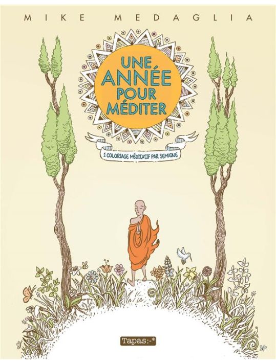 Une année pour méditer - 1 coloriage méditatif par semaine main product photo