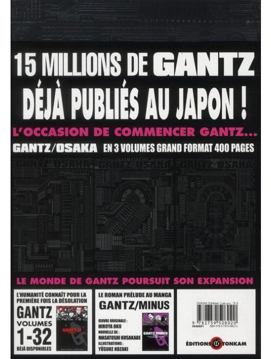 gantz osaka tome 3 main product photo