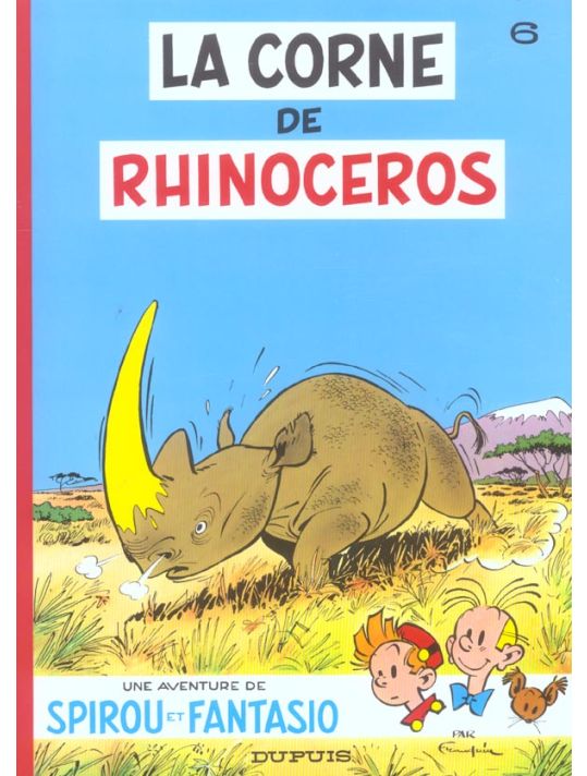 spirou et fantasio tome 6 - la corne de rhinocéros main product photo