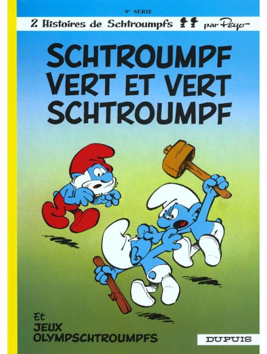 les schtroumpfs tome 9 - schtroumpfs vert et vert schtroumpfs main product photo