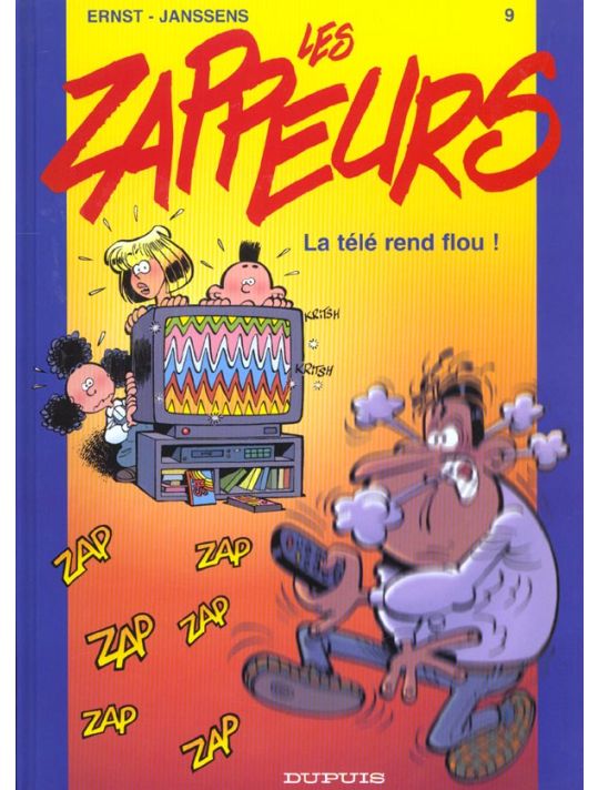 les zappeurs tome 9 - la télé rend flou main product photo