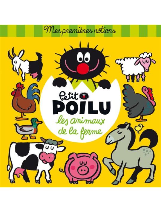 Petit Poilu l'imagier des animaux de la ferme main product photo