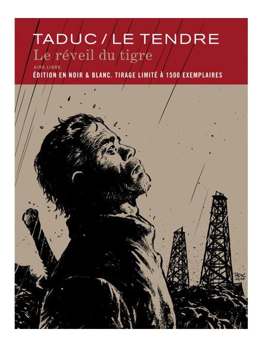Le réveil du tigre - éd. luxe noir et blanc main product photo