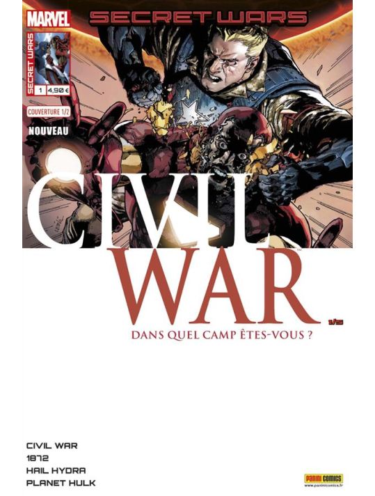 Secret wars : Civil war tome 1 - Cover 1/2 L. Yu main product photo