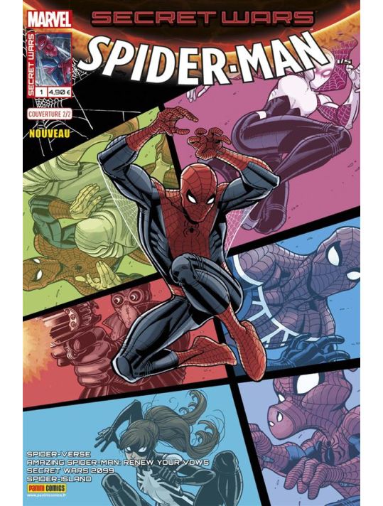 Secret wars : Spider-Man tome 1 - Cover 2/2 Nick Bradshaw main product photo